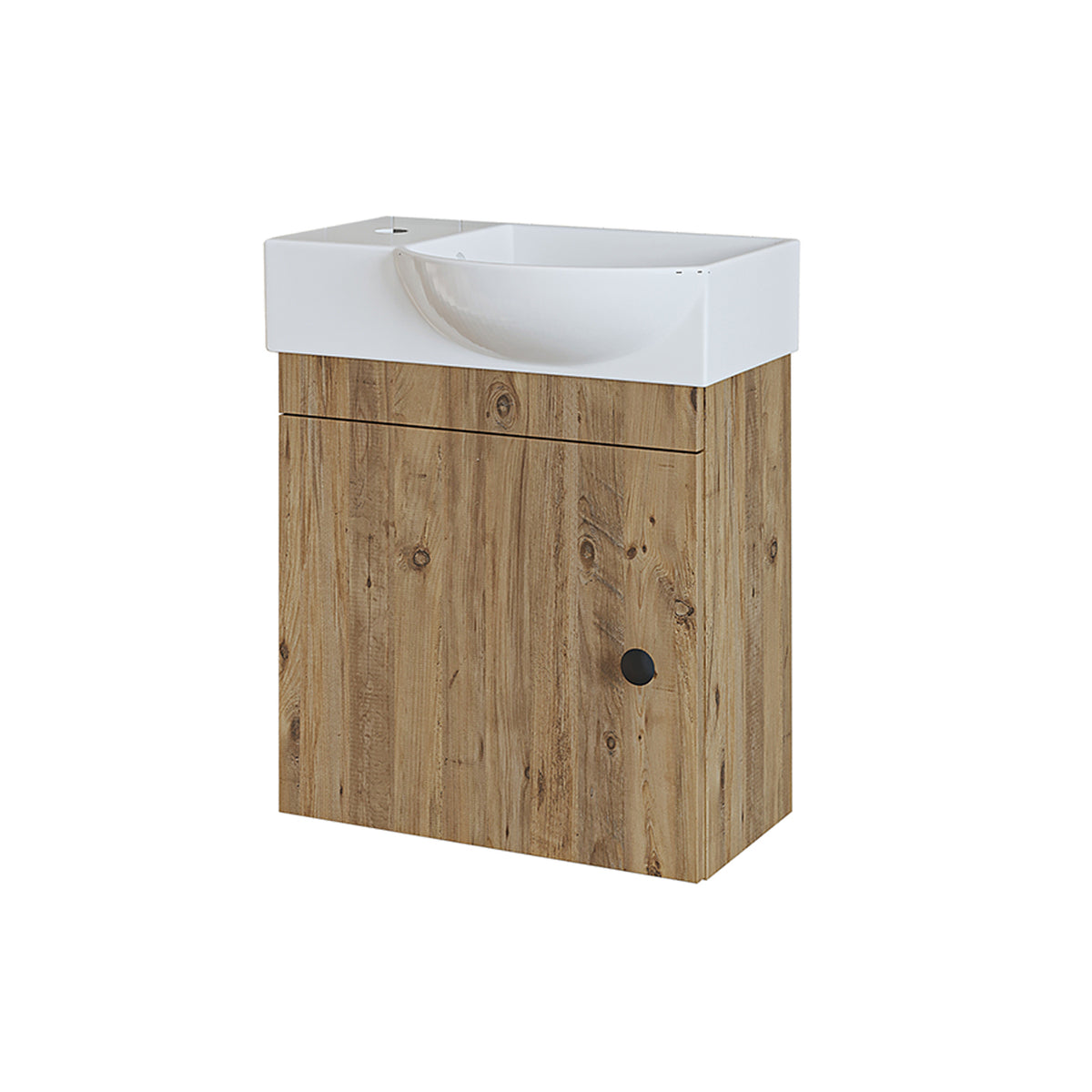 Roomart wastafelonderkast PUNTO, 46,5 cm, kraangat links, in 4 kleuren