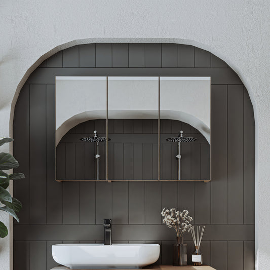 Roomart Badezimmerspiegelschrank "Gusto“ – 75/90/105 cm – in Weiß oder Eiche – moderner Badschrank mit Spiegel Roomart Badezimmerspiegelschrank "Gusto“ – 75/90/105 cm – in Weiß oder Eiche – moderner Badschrank mit Spiegel- badezimmerspiegelschrank, mirro