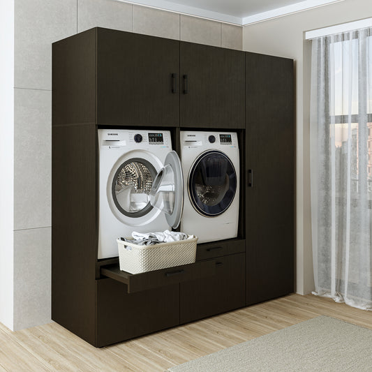 Roomart wasmachinekast SERIE 2, 194 cm, dubbele kast met hoge kast, in 3 kleuren