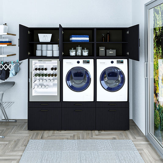 waschmaschine aufsatz für trockner, wäschekorb schrank, waschmaschinenunterbau, waschmaschinenuntergestelle, waschmaschinenregal überbau, washing machine cabinet, waschmaschinenunterschrank, washing machine stand, überbauregal waschmaschine, stauraumschrank, stauraumschrank, mit viel stauraum, weiß, schwarz eiche