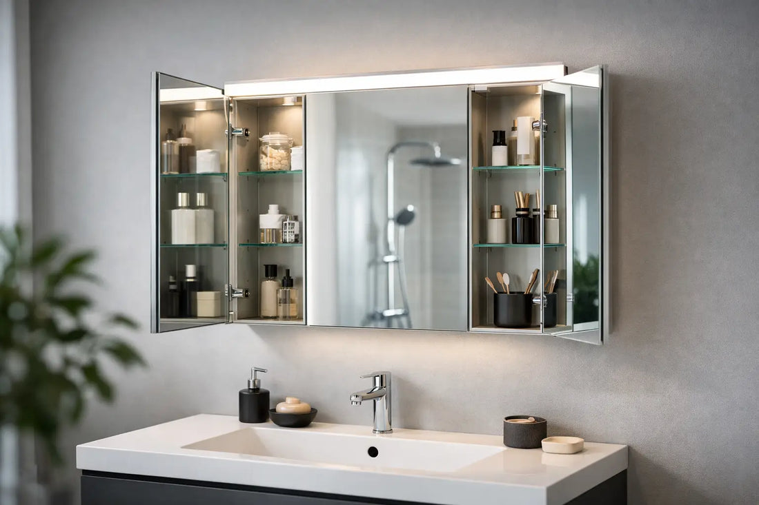 Test Spiegelschrank mit Beleuchtung