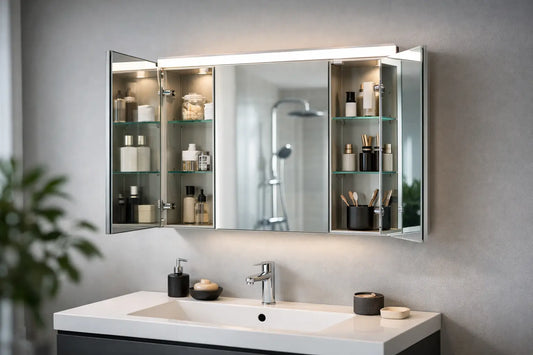 Test Spiegelschrank mit Beleuchtung