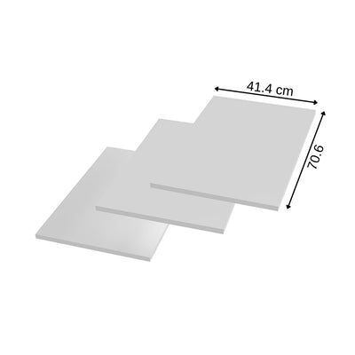 Roomart legplanken voor DORA hoge kast – Geschikt voor 45 & 60 cm – In hoogte verstelbaar – Wit / Eiken