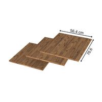 Roomart • Einlegeböden • Für den DORA Hochschränke - 45 und 60 cm breit • Weiß • Eiche