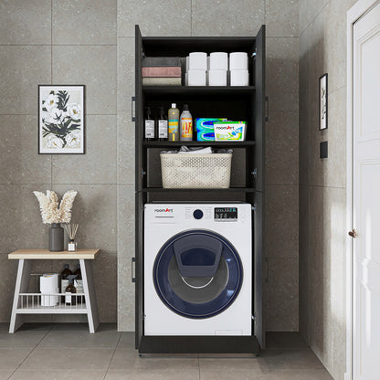Roomart wasmachinekast DORA-II, 70 cm, voor wasmachine en droger, in 5 kleuren