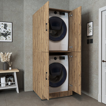 Roomart wasmachinekast DORA-II, 70 cm, voor wasmachine en droger, in 5 kleuren