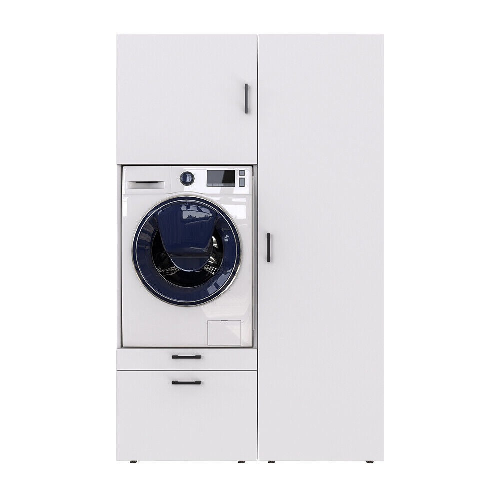 oneconcept, waschmaschinenüberbauschrank, stapeln, waschmaschienenschrank, rahmen, über, auffangwanne, untergestell, waschmaschinenregal, zwischenbaurahmen, antirutschmatte, verbindungsrahmen, universal, schwingungsdämpfer, rückläufer, kaufen, auf, stellen, vibrationsdämpfer, unterbau, übereinander, stabil, waschmittel organizer,  kühlschrank, erhöhung, waschmaschienenuntergestell, podest, schublade, schubladen, 