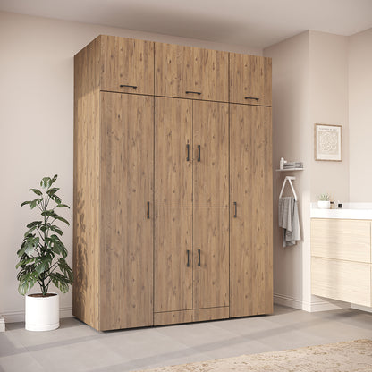 Roomart Waschmaschinenschrank DORA-I 160 cm, Eiche, 230 cm hoch
