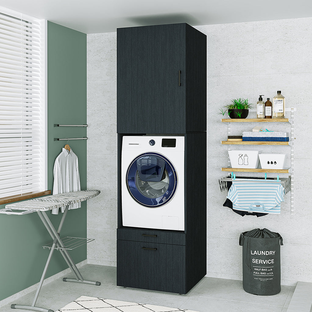 Roomart wasmachinekast SERIE 2, 67 cm, met uittrekplateau en opzetstuk, in 3 kleuren