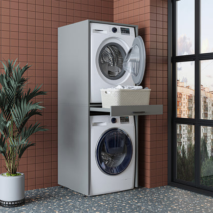 Roomart wasmachinekast DUO-I, 67 cm, voor wasmachine en droger