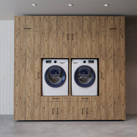 Roomart Waschmaschinenschrank SERIE 3 254 cm, Eiche, 240 cm hoch