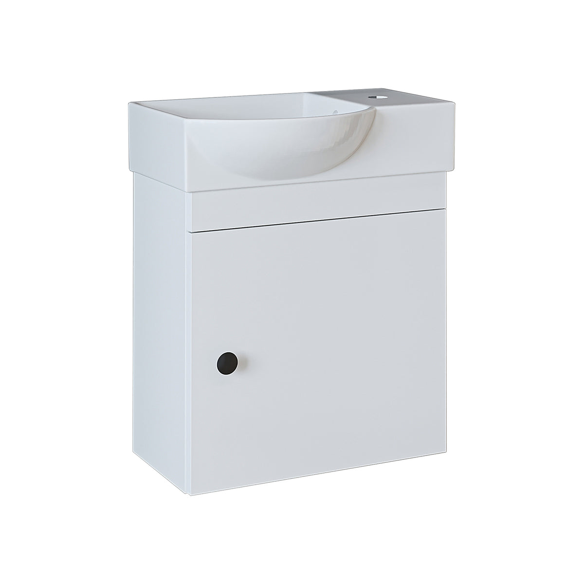 Roomart wastafelonderkast PUNTO, 46,5 cm, met keramische wastafel, in 4 kleuren