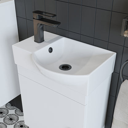 Badmöbelset • PUNTO • Unterschrank mit Waschbecken • Badezimmer Möbel • Gäste WC - badezimmerschrank, waschbecken, badezimmermöbel, badschrank, badezimmer, mit, unterschrank, badmöbel, set, waschtisch, möbel, badezimmermãbel, bad, badezimmerschränke, schm