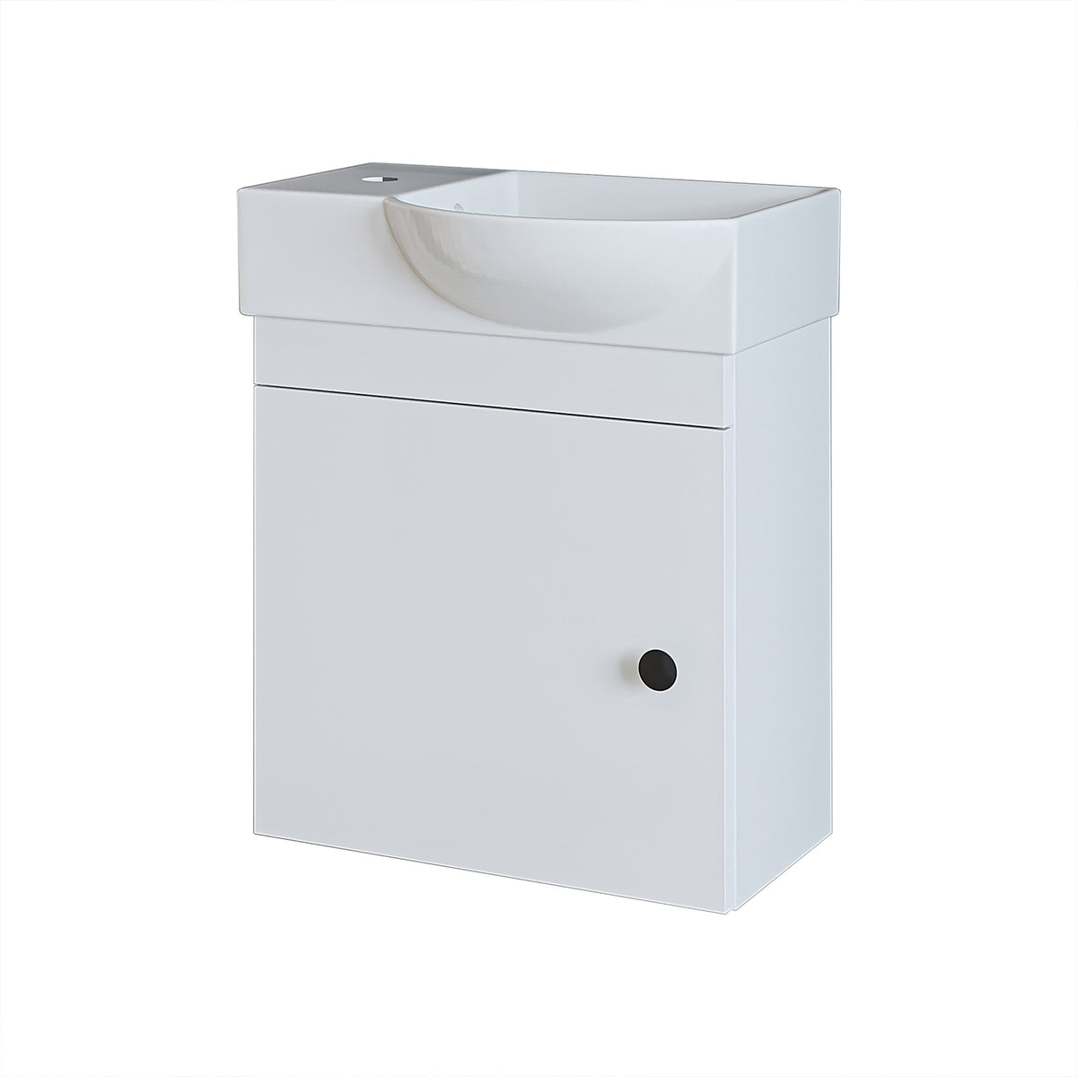 Roomart wastafelonderkast PUNTO, 46,5 cm, kraangat links, in 4 kleuren