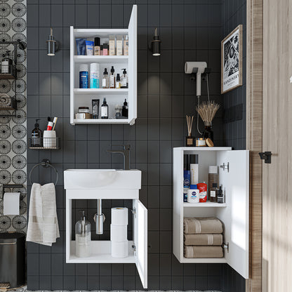 Badmöbelset • PUNTO • Unterschrank mit Waschbecken • Badezimmer Möbel • Gäste WC - badezimmerschrank, waschbecken, badezimmermöbel, badschrank, badezimmer, mit, unterschrank, badmöbel, set, waschtisch, möbel, badezimmermãbel, bad, badezimmerschränke, schm