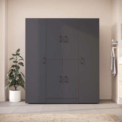 Roomart Waschmaschinenschrank DORA-I 160 cm, Anthrazit Eiche, 186 cm hoch, Bild 2