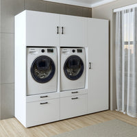 Roomart wasmachinekast SERIE 2, 194 cm, dubbele kast met hoge kast, in 3 kleuren