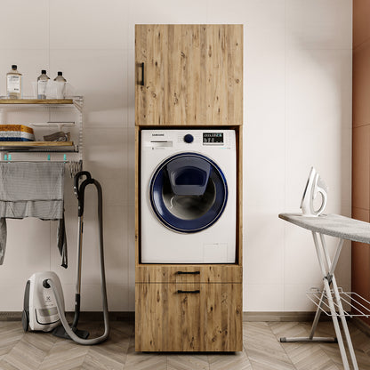 Roomart wasmachinekast SERIE 2, 67 cm, met uittrekplateau en opzetstuk, in 3 kleuren