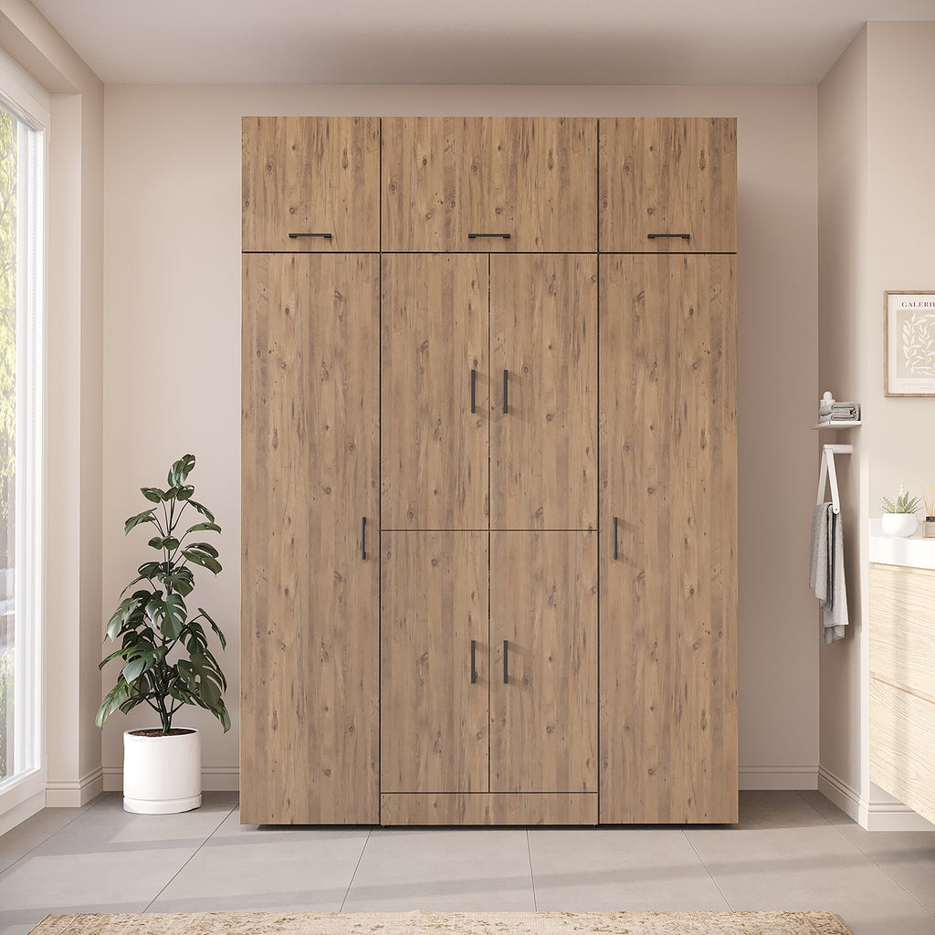 Roomart Waschmaschinenschrank DORA-I 160 cm, Eiche, 230 cm hoch, Bild 2