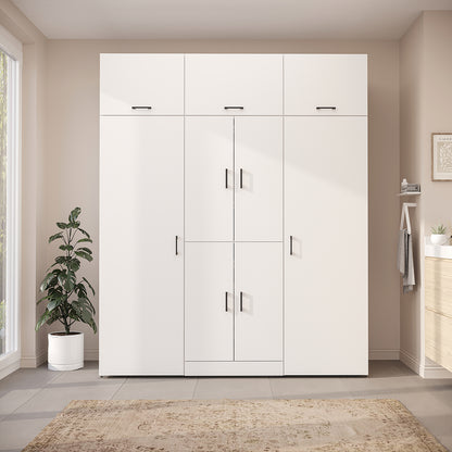 Roomart Waschmaschinenschrank DORA-I 190 cm, Weiß, 230 cm hoch, Bild 2