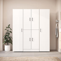 Roomart Waschmaschinenschrank DORA-I 160 cm, Weiß Eiche, 186 cm hoch, Bild 2