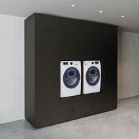 Roomart Waschmaschinenschrank SERIE 3 254 cm, Schwarz-Eiche, 240 cm hoch