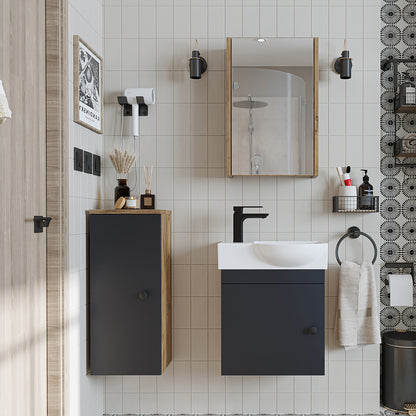 Badmöbelset • PUNTO • Unterschrank mit Waschbecken • Badezimmer Möbel • Gäste WC - badezimmerschrank, waschbecken, badezimmermöbel, badschrank, badezimmer, mit, unterschrank, badmöbel, set, waschtisch, möbel, badezimmermãbel, bad, badezimmerschränke, schm