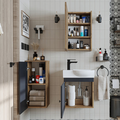 Badmöbelset • PUNTO • Unterschrank mit Waschbecken • Badezimmer Möbel • Gäste WC - badezimmerschrank, waschbecken, badezimmermöbel, badschrank, badezimmer, mit, unterschrank, badmöbel, set, waschtisch, möbel, badezimmermãbel, bad, badezimmerschränke, schm
