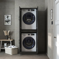 Roomart wasmachinekast DORA-I, 70 cm, voor wasmachine en droger met uitschuifbare plank, in 5 kleuren