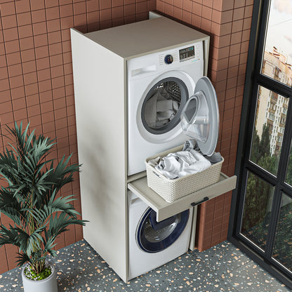 Roomart wasmachinekast DUO-I, 67 cm, voor wasmachine en droger