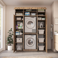 Roomart Waschmaschinenschrank DORA-I 160 cm, Eiche, 230 cm hoch, Bild 5