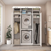 Roomart Waschmaschinenschrank DORA-I 160 cm, Weiß, 230 cm hoch, Bild 5