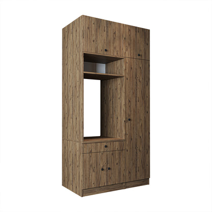 Roomart wasmachinekast SERIE 3, 112 cm, met hoge kast en uittrekbaar blad, in 3 kleuren