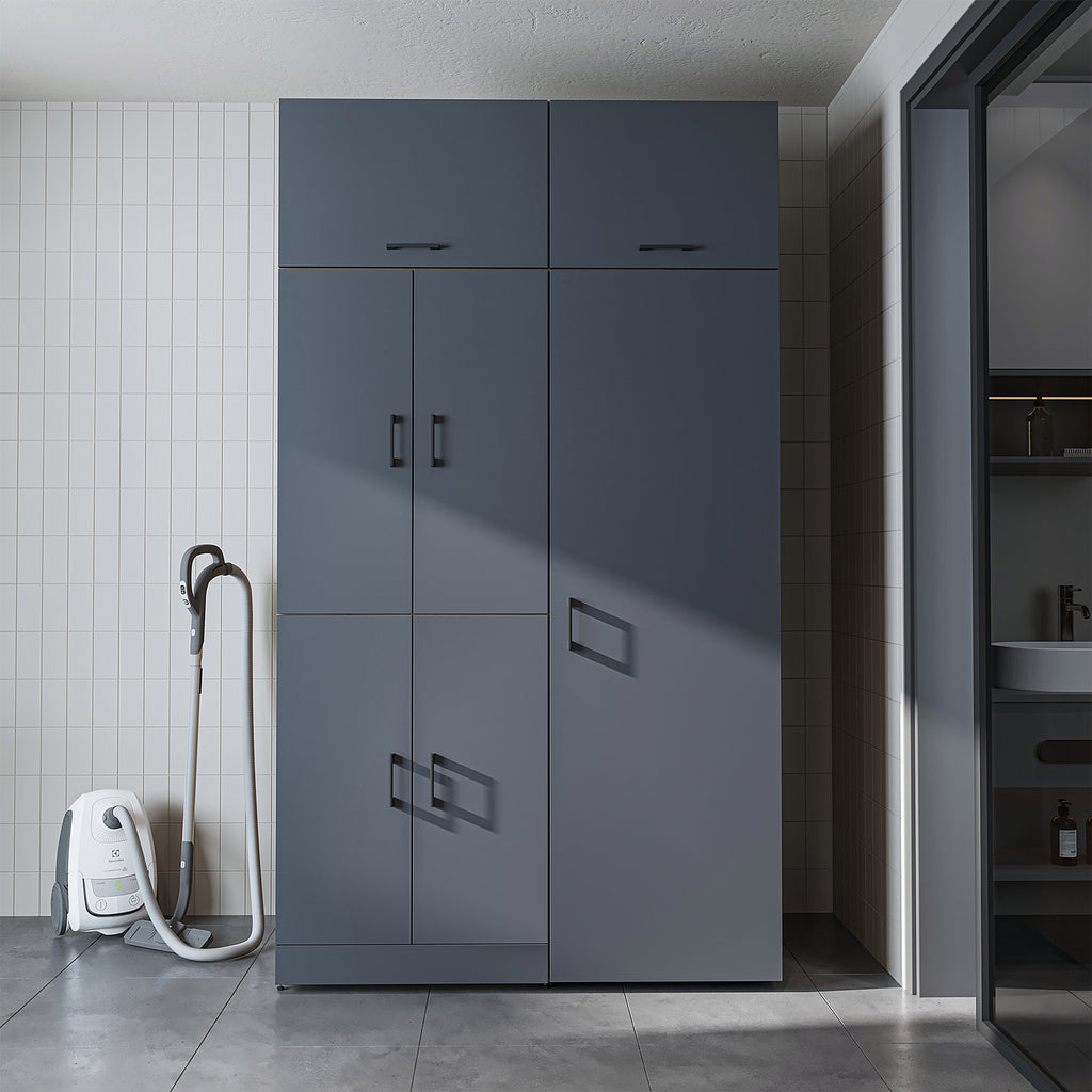 Roomart wasmachinekast DORA-II, 130 cm, voor wasmachine en droger, in 5 kleuren
