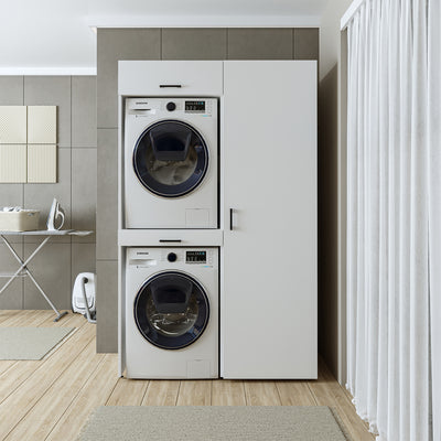Roomart wasmachinekast DUO-I, 127 cm, ombouwkast voor wasmachine & droger, in 3 kleuren