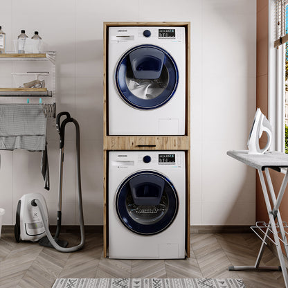Roomart wasmachinekast DUO-I, 67 cm, voor wasmachine en droger