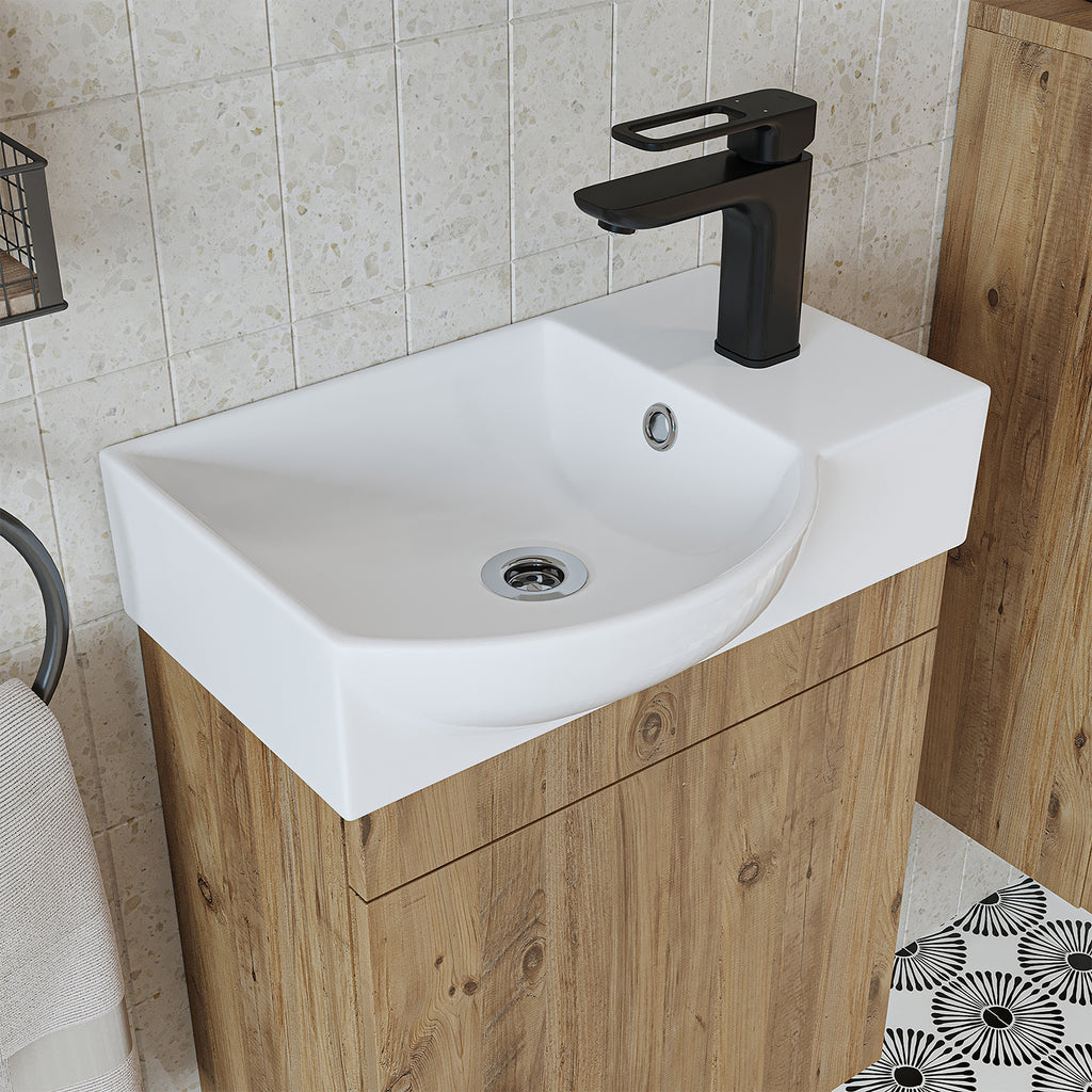 Badmöbelset • PUNTO • Unterschrank mit Waschbecken • Badezimmer Möbel • Gäste WC - badezimmerschrank, waschbecken, badezimmermöbel, badschrank, badezimmer, mit, unterschrank, badmöbel, set, waschtisch, möbel, badezimmermãbel, bad, badezimmerschränke, schm