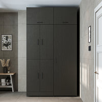 Roomart wasmachinekast DORA-I, 130 cm, met uittrekplank en hoge kast, 5 kleuren