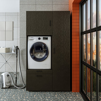 Roomart wasmachinekast SERIE 2, 112 cm, met hoge kast en uittrekplank, in 3 kleuren