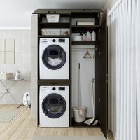 Roomart wasmachinekast DUO-I, 127 cm, ombouwkast voor wasmachine & droger, in 3 kleuren