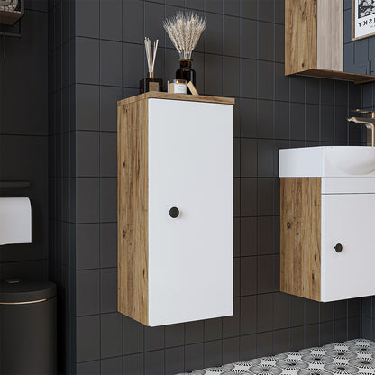 Roomart badmeubelset PUNTO, 46 cm, smalle gastentoiletset met spiegelkast, in 4 kleuren
