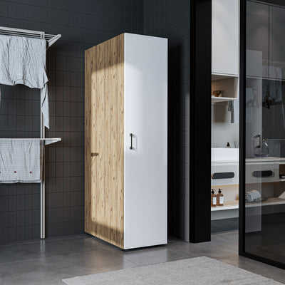 Roomart hoge kast SERIE DORA, 45 cm, smalle multifunctionele kast met legplanken, in 4 kleuren