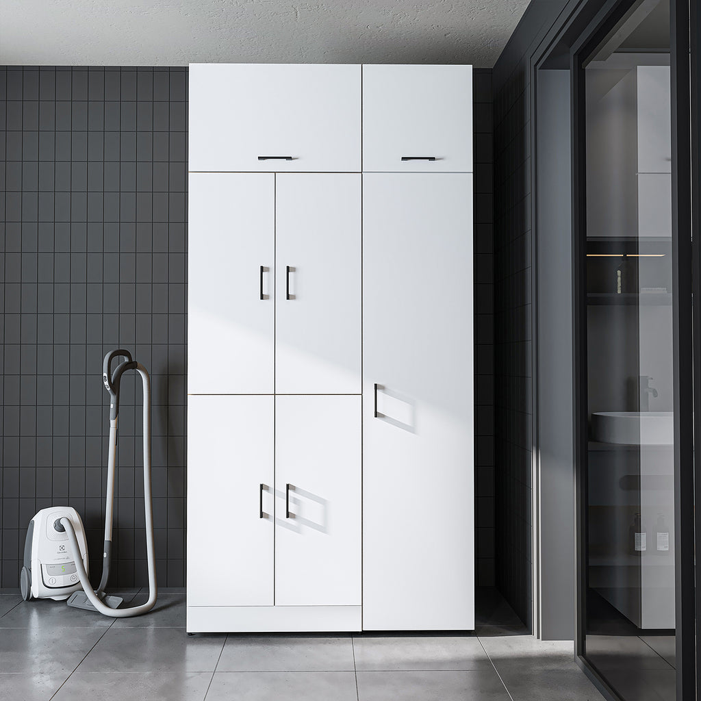 Roomart wasmachinekast DORA-II, 115 cm, voor wasmachine en droger, in 5 kleuren
