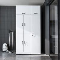Roomart wasmachinekast DORA-II, 115 cm, voor wasmachine en droger, in 5 kleuren