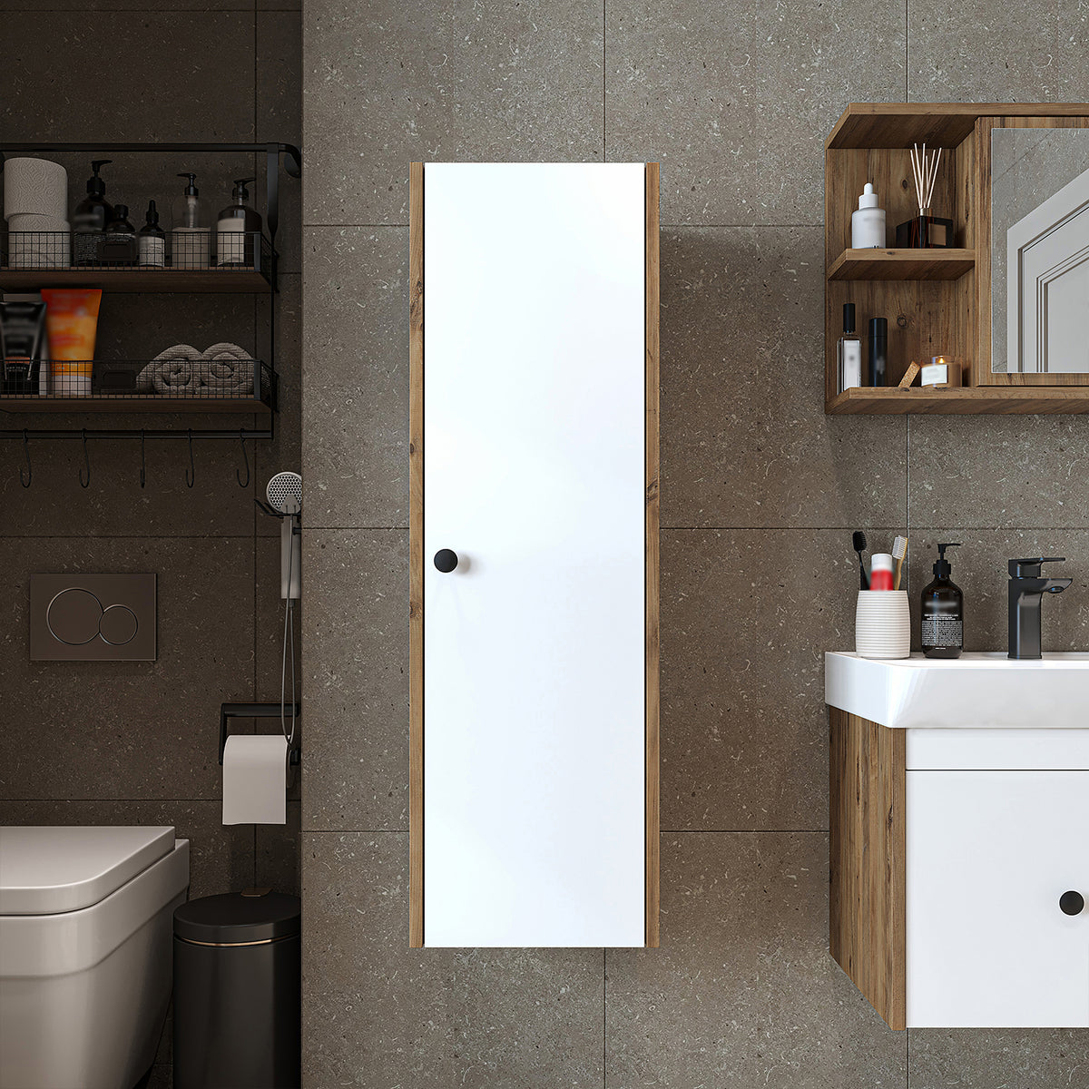 Roomart badkamermeubel ADA, 110 cm, wandhangend met soft-close-deur, in 4 kleuren