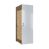 Roomart • DORA Hochschrank 60cm Breit • Weiß • Weiß Eiche • Eiche • Anthracit Eiche - waschmaschinenschrank, waschmaschinenregal, waschturm, schrank, weiß, waschmaschinen, unterschrank, waschmaschine, trockner, haushaltsschrank, schränke, badschrank, hoch