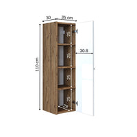 Roomart badkamermeubel ADA, 110 cm, wandhangend met soft-close-deur, in 4 kleuren