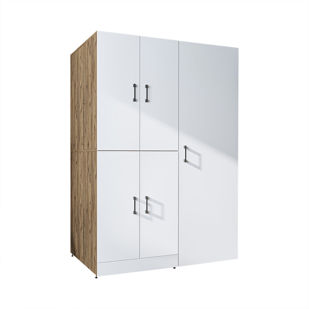 Roomart wasmachinekast DORA-II, 130 cm, voor wasmachine en droger, in 5 kleuren