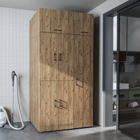 Roomart wasmachinekast DORA-II, 115 cm, voor wasmachine en droger, in 5 kleuren