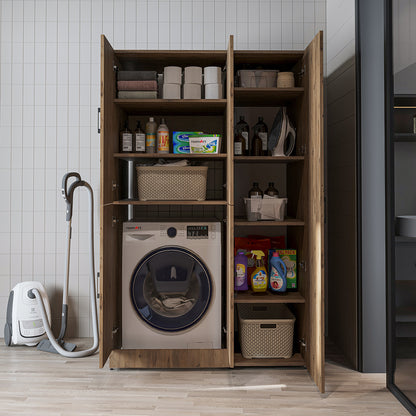 Roomart wasmachinekast DORA-II, 115 cm, voor wasmachine en droger, in 5 kleuren